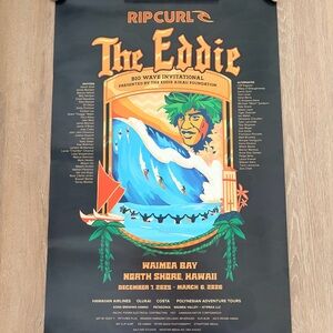 Limited Edition Rip Curl 2025-2026 The Eddie Big Wave Invitational Poster - New